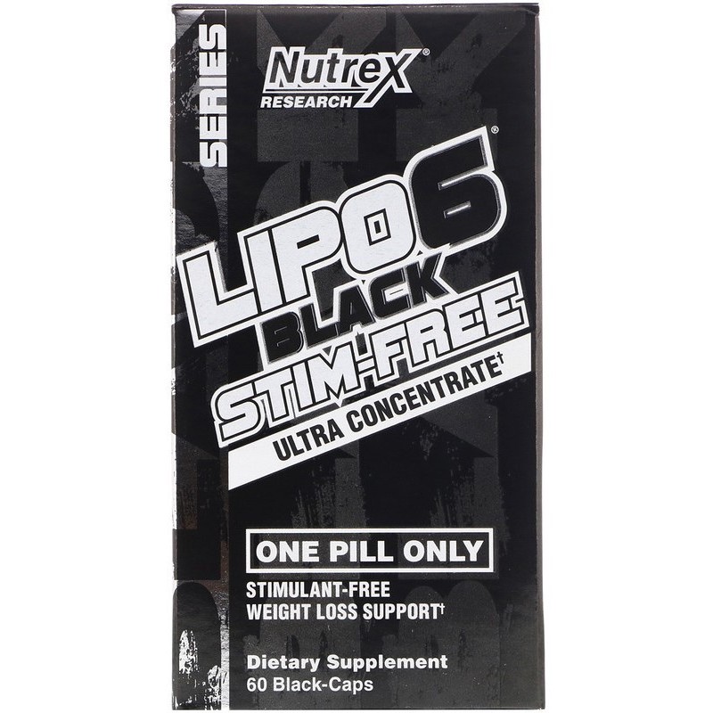 Lipo-6 Black Ultra Concentrate Stim-Free - 60 caps