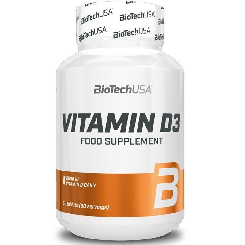 Vitamina D3, 50 mcg - 60 tabs