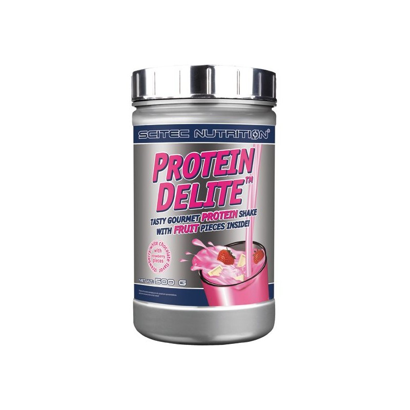 Protein Delite 500 gr Scitec Nutrition chocolat blanc fraise