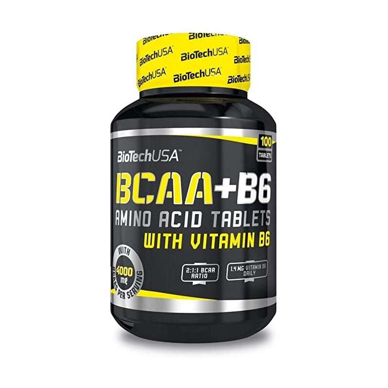BCAA + B6 100 capsules biotech usa