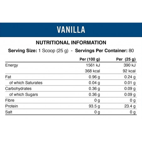 ISO-XP Whey protéine isolat 2000 gr