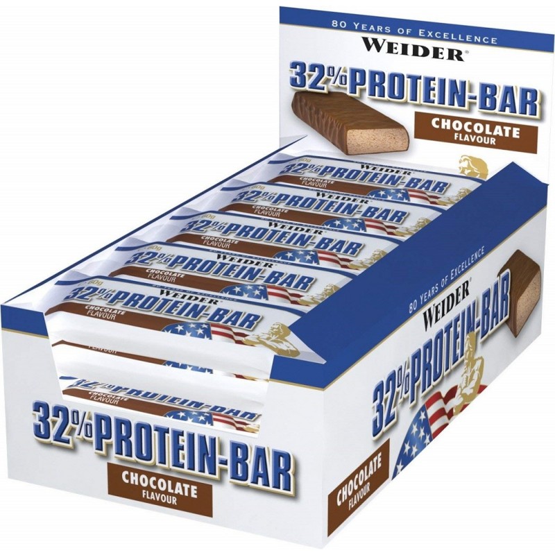 Weider 32% Protein Bar - Caja de 24 barritas